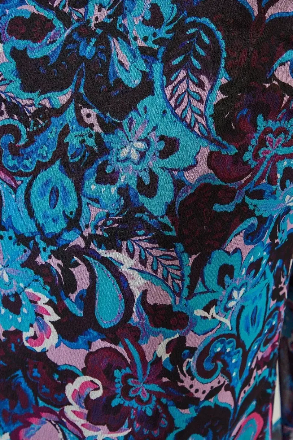 Abstract Border Keyhole Detail Shift Dress