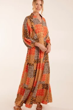 Abstract Pattern Maxi Dress