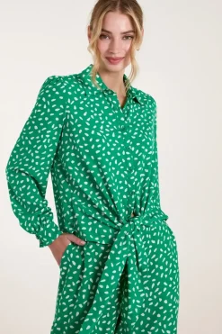 Abstract Polka Dot Oversized Shirt