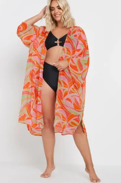 Abstract Print Beach Shirt