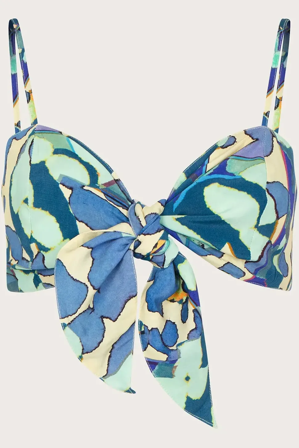 Abstract Print Crop Top