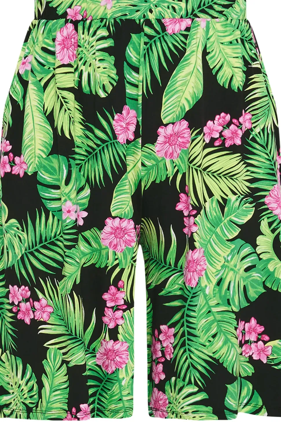 Abstract Print Jersey Pull On Shorts