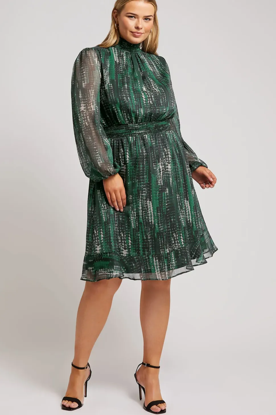 Abstract Print Mini Dress