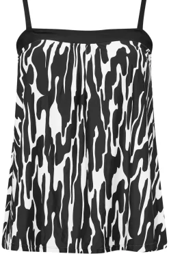 Abstract Print Tankini Top