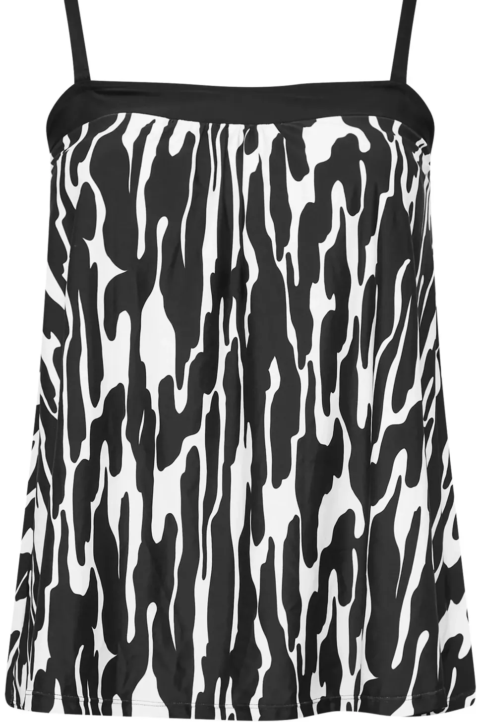 Abstract Print Tankini Top