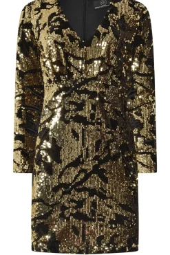 Abstract Sequin Mini Dress