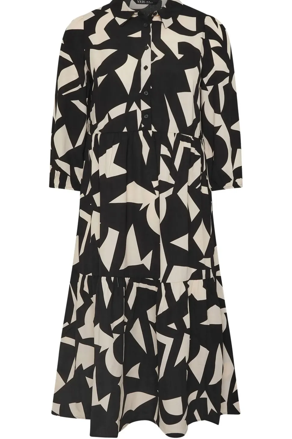 Abstract Shirt Dress