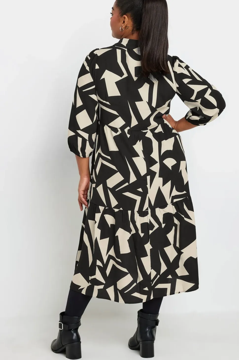 Abstract Shirt Dress