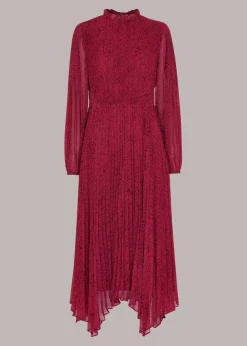 Abstract Snake Plisse Dress-