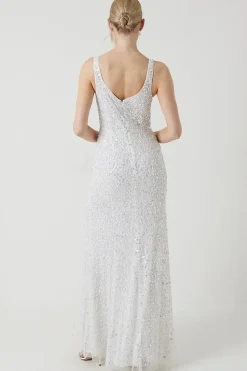 Allover Embellished Sequin Sweetheart Wedding Dress