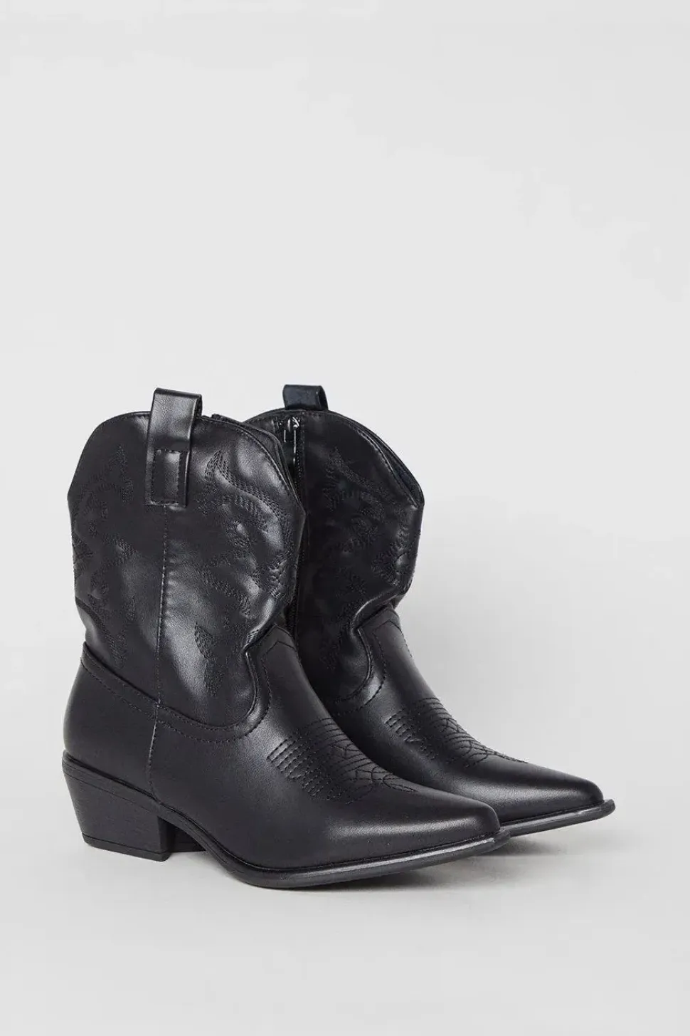 Andi Stitch Detail Western Cowboy Boots