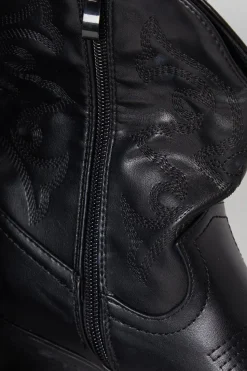 Andi Stitch Detail Western Cowboy Boots