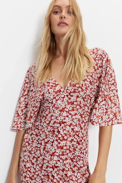 Angel Sleeve Maxi Dress