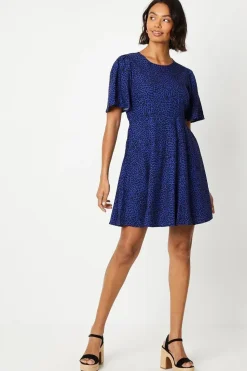 Animal Angel Sleeve Mini Dress