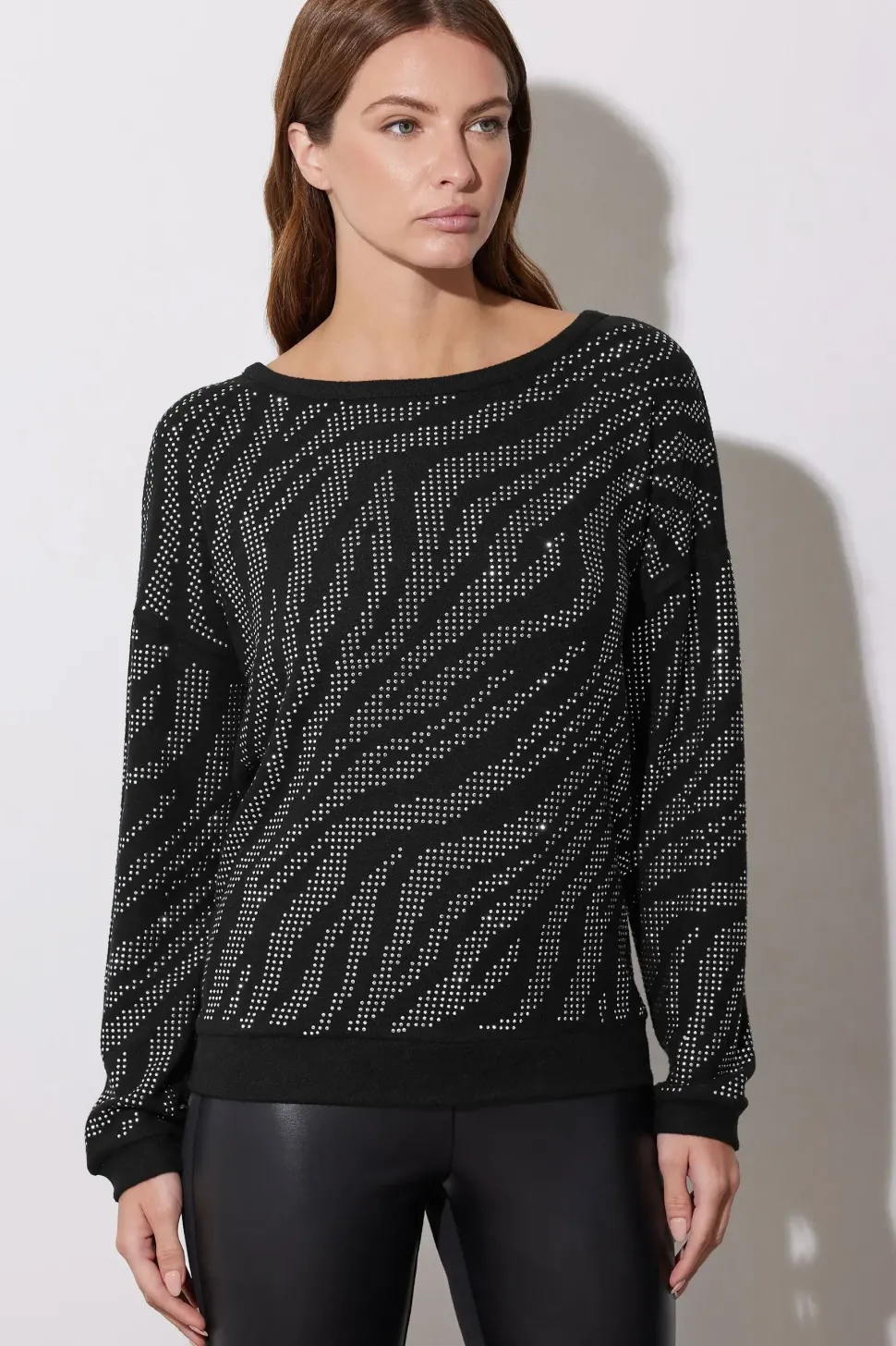 Animal Diamante Embellished Jumper
