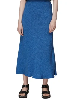 Animal Fleck Print Bias Skirt-Animal Print