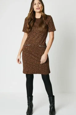 Animal Jacquard Tunic Dress