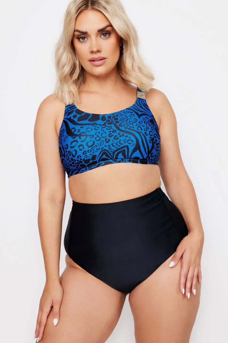 Animal Print Bikini Top