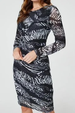 Animal Print Bodycon Short Dress