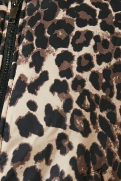 Animal Print Bomber Jacket
