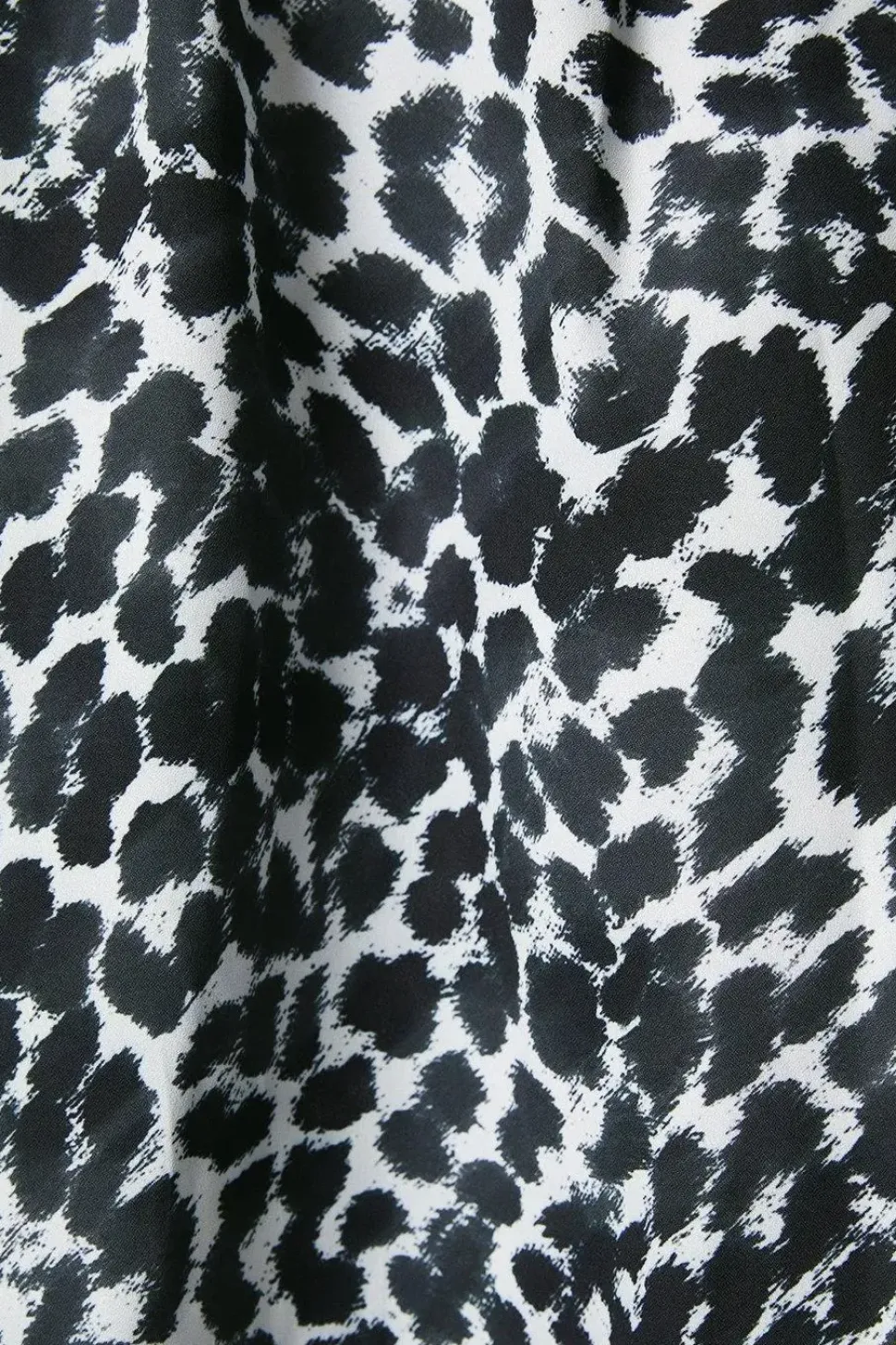 Animal Print Flutter Sleeve Zip Midi Shirt Dress