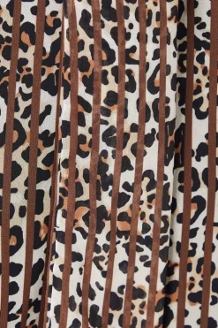 Animal Print Pussybow Blouse