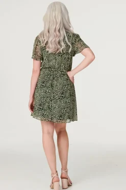 Animal Print Short Skater Dress