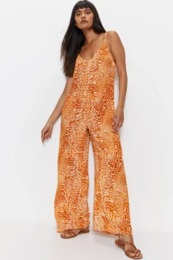 Animal Slouchy Cover Up Jumpsuit