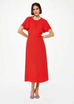Annabelle Cape Sleeve Dress-