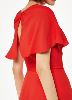 Annabelle Cape Sleeve Dress-