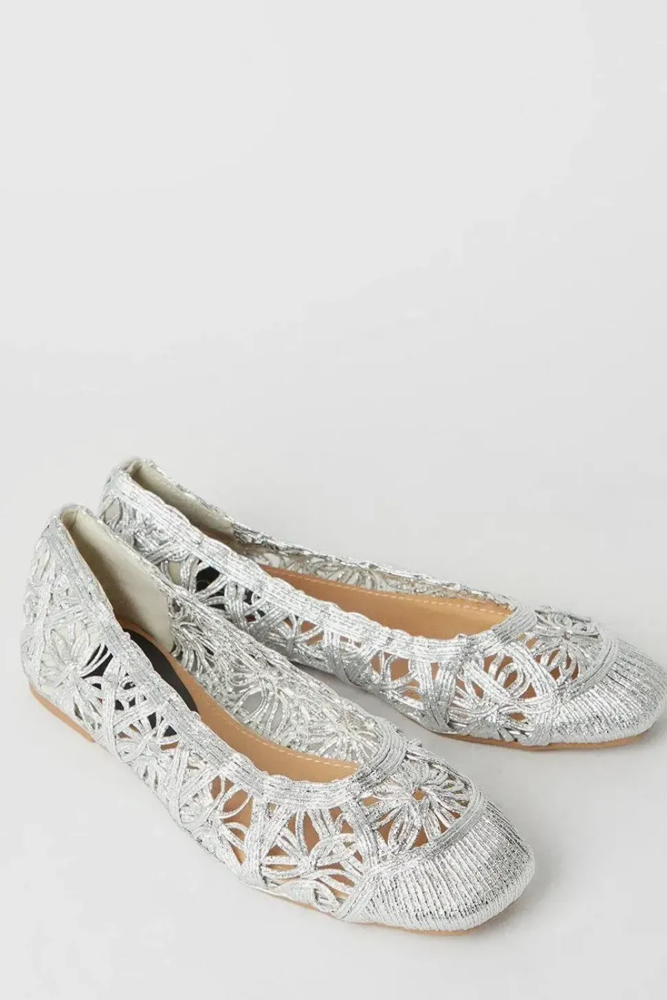 Anna Woven Ballet Pumps