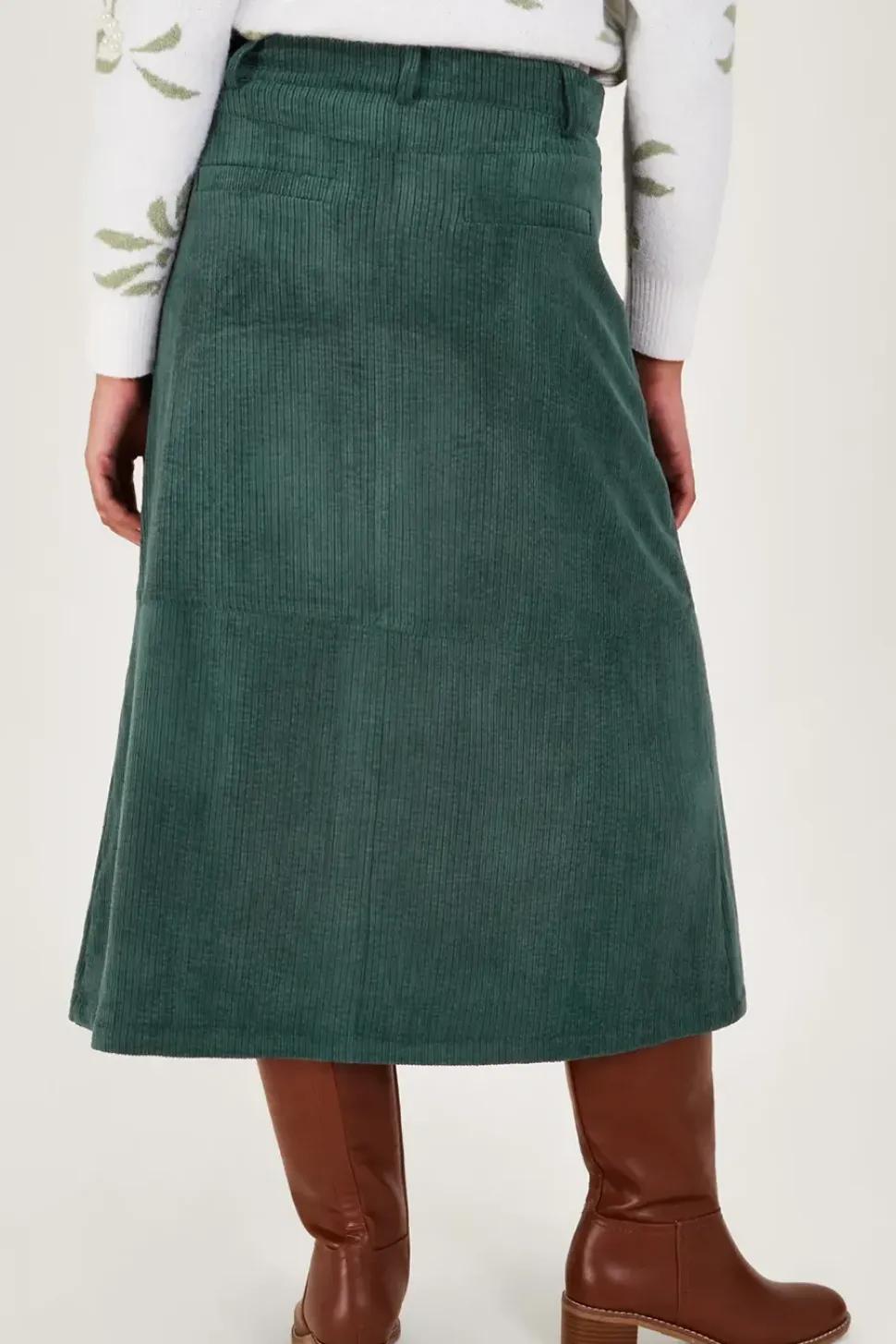 Aria Cord Split Skirt