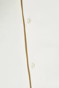 Asymmetric Button Through Scarf Detail Mini Dress