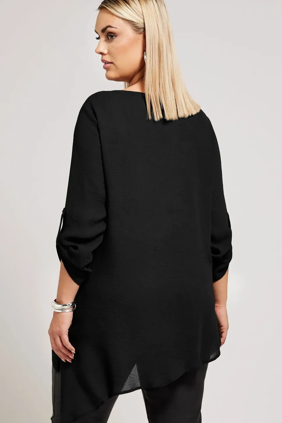 Asymmetric Hem Blouse