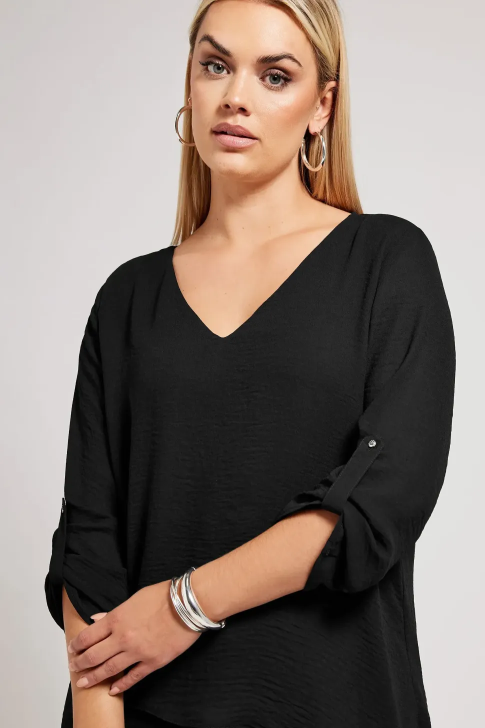 Asymmetric Hem Blouse