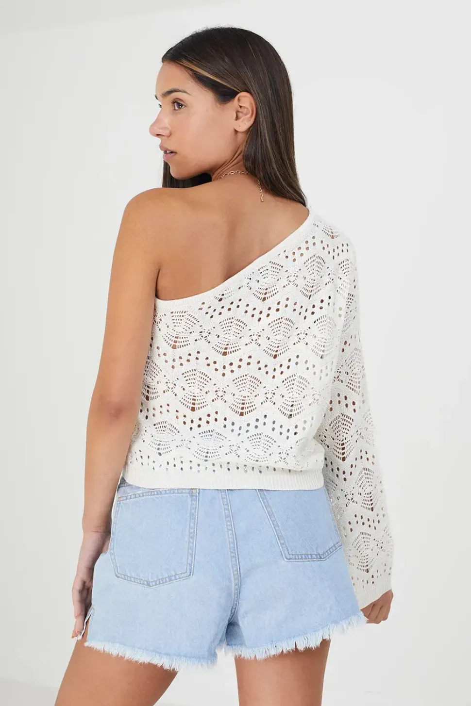 Asymmetric Off the Shoulder Jumper