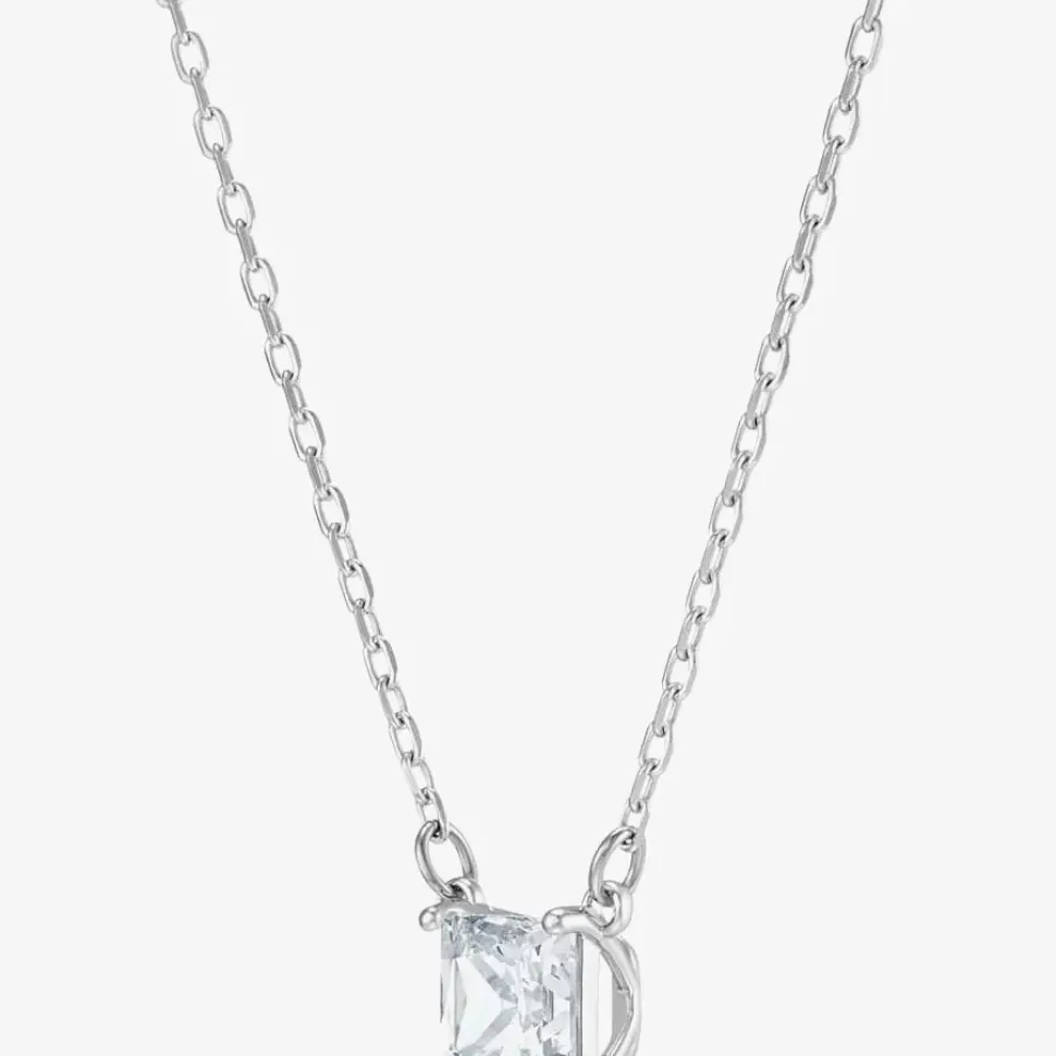 Attract Square Clear Crystal Necklace 5510696