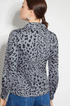 Aubrey Jersey Leopard Print Shirt