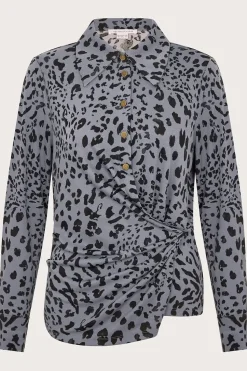 Aubrey Jersey Leopard Print Shirt