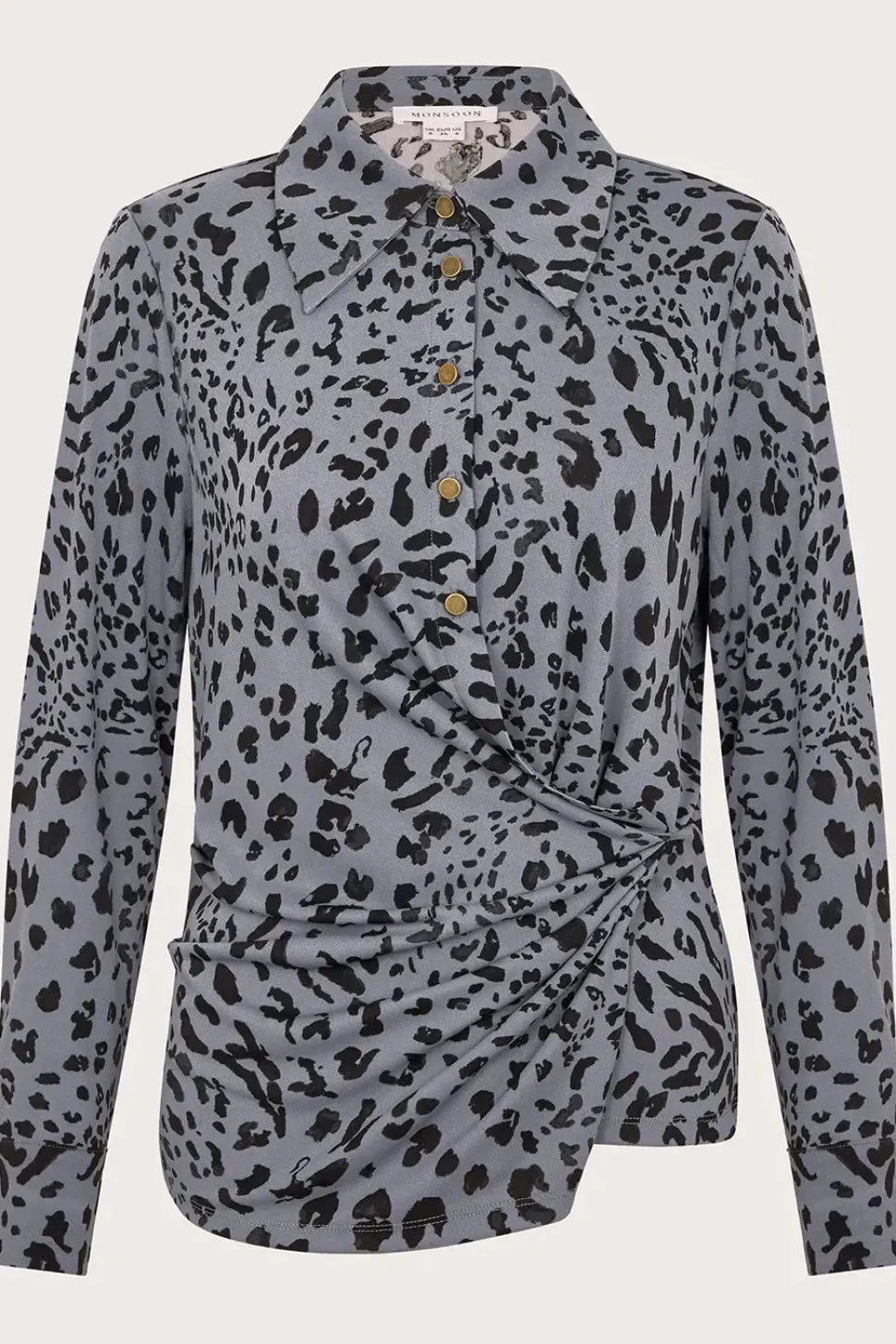 Aubrey Jersey Leopard Print Shirt