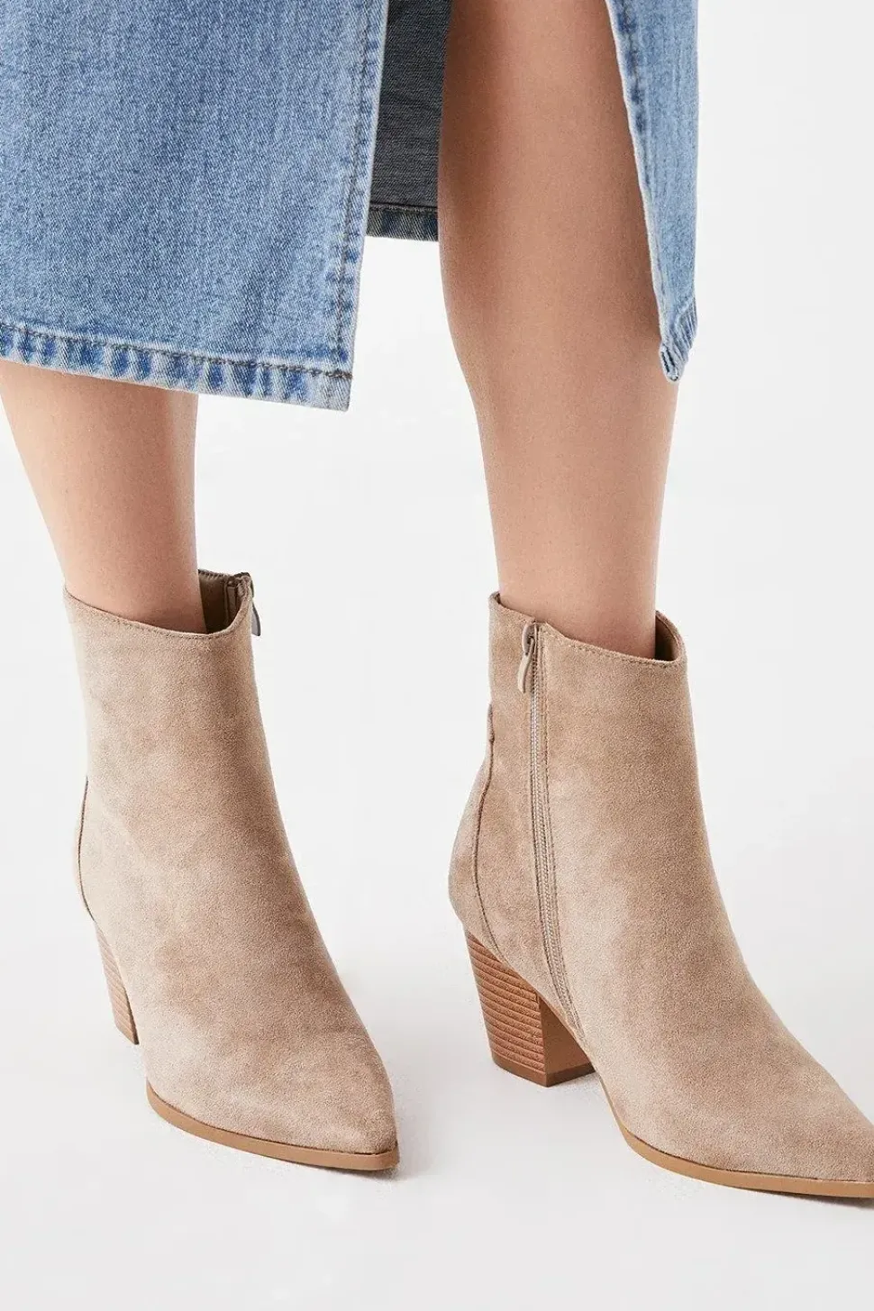 Aubrey Stacked Heel Western Cowboy Boots