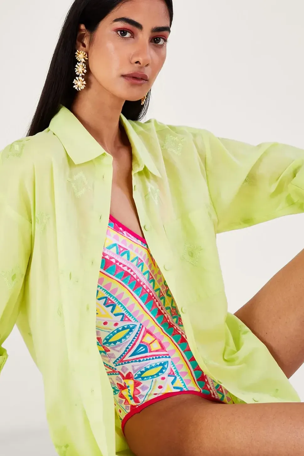 Aztec Diamond Beach Shirt