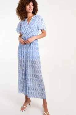 Aztec Diamond Printed Pleated Jumpsuit