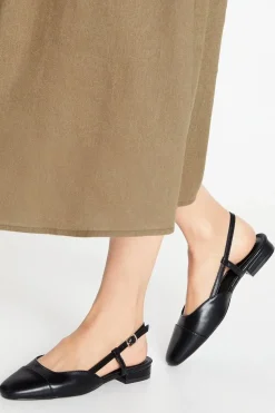 Bailey Slingback Soft Square Toecap Flat Pumps
