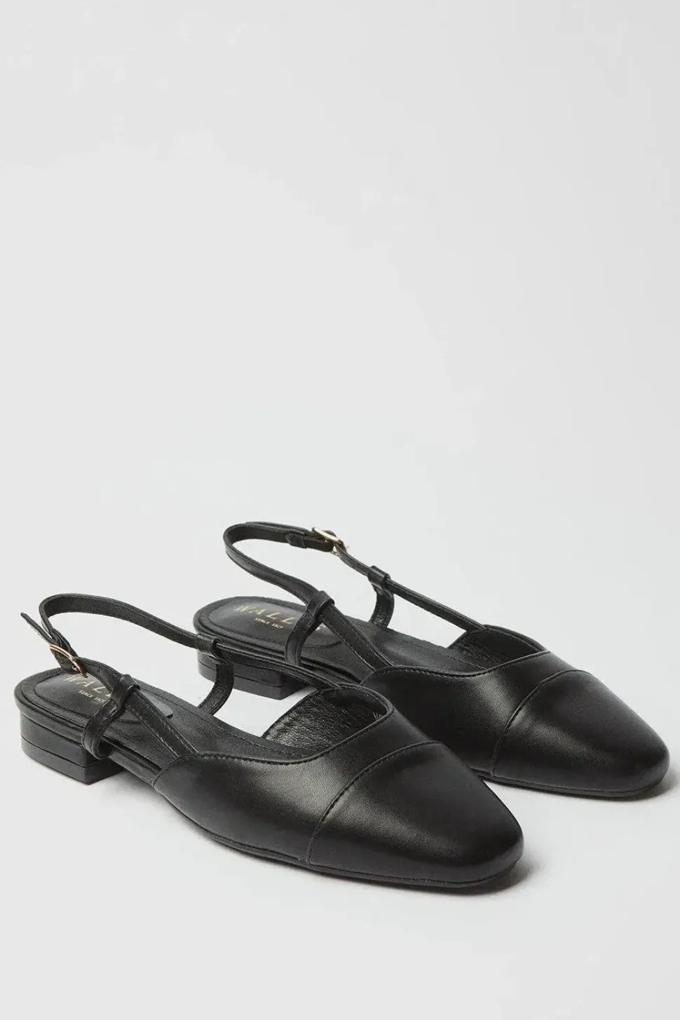 Bailey Slingback Soft Square Toecap Flat Pumps