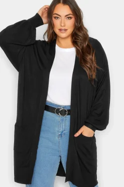 Balloon Sleeve Fine Knit Cardigan
