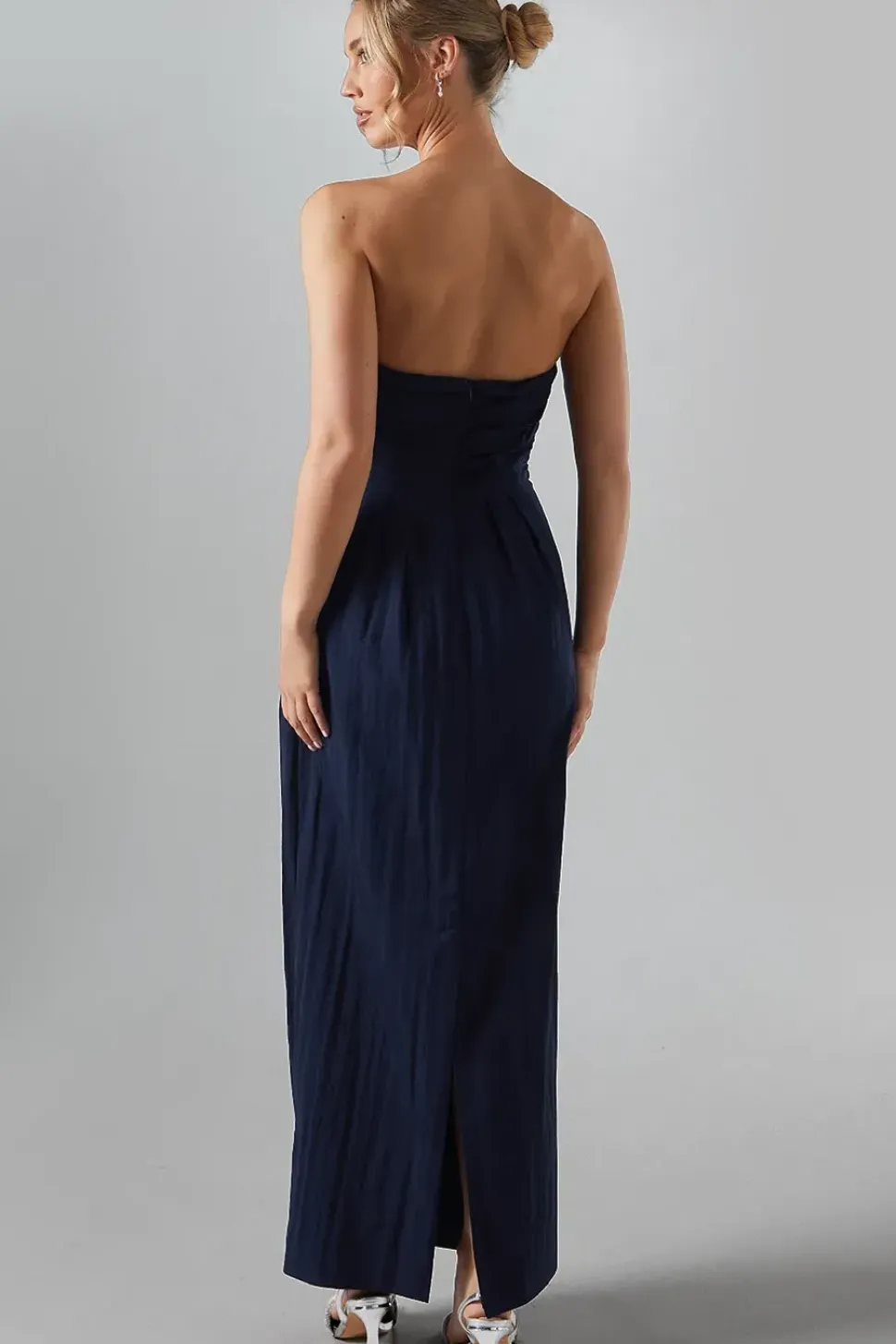 Bandeau Taffetta Bridesmaid Maxi Dress