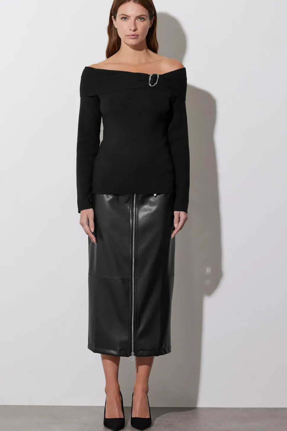 Bardot Buckle Detail Jumper