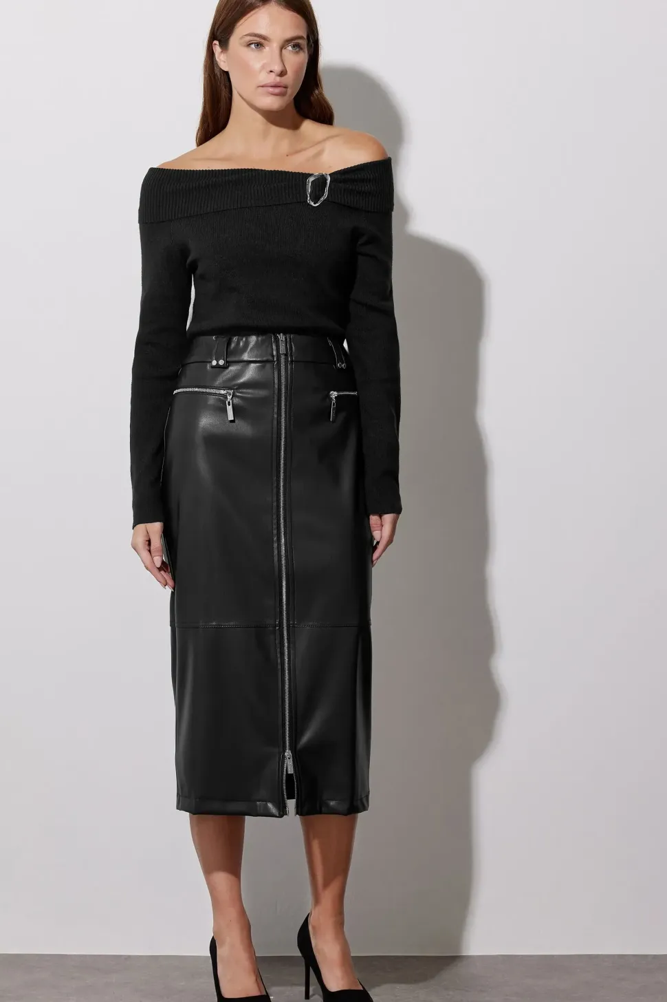 Bardot Buckle Detail Jumper