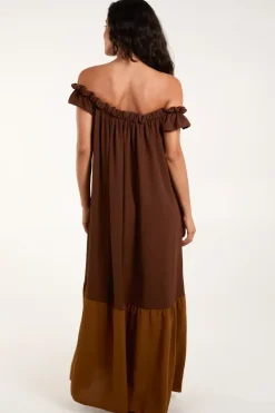 Bardot Off Shoulder Maxi Dress
